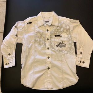 BOYS AKADEMIKS WHITE DRESS SHIRT